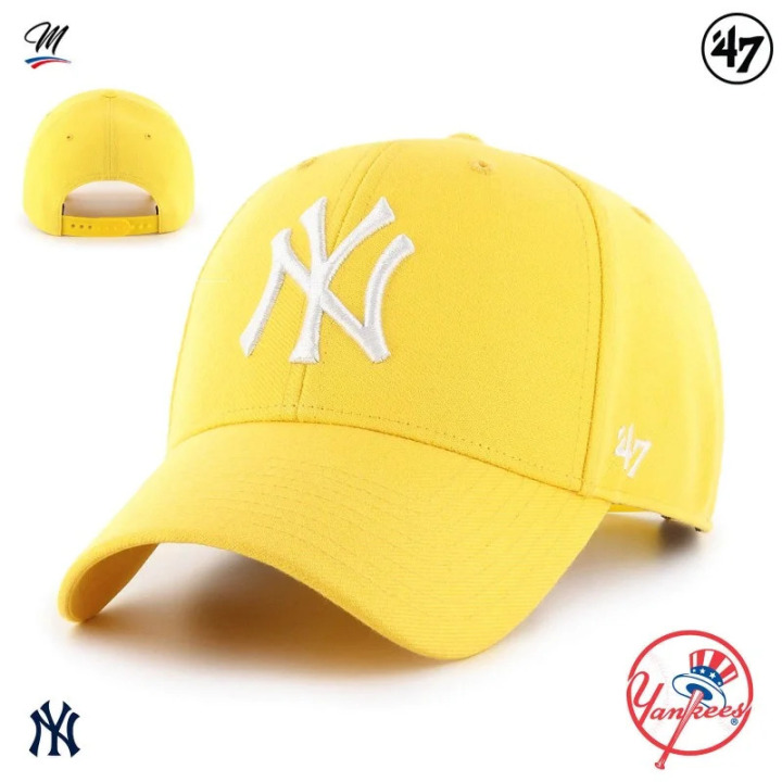 Casquette New York Yankees : Jaune