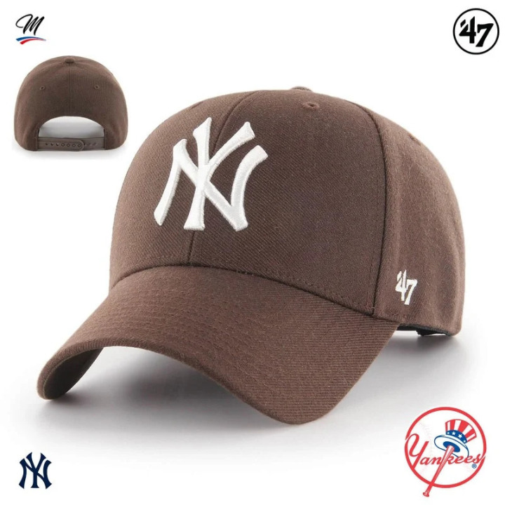 Casquette New York Yankees : Marron