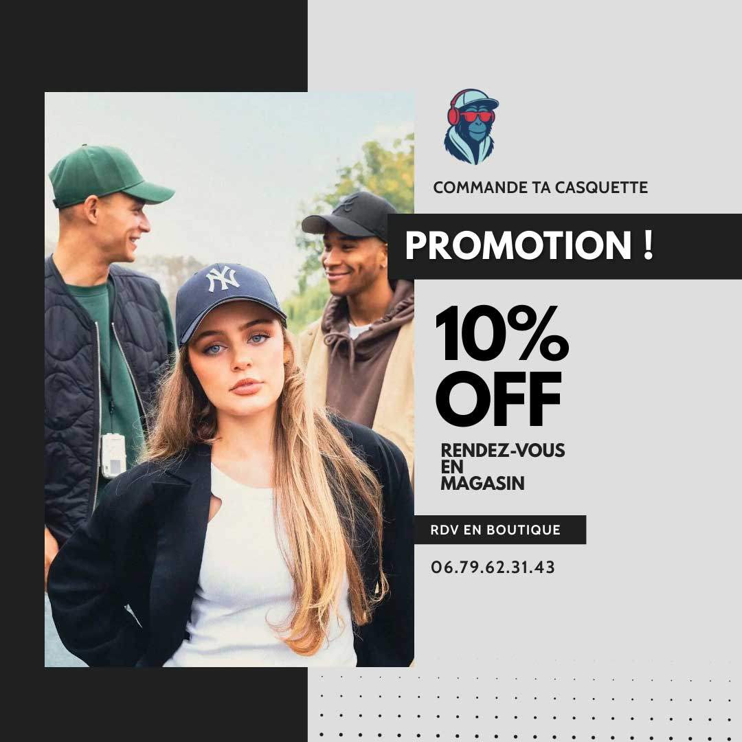 Promotion sur les casquettes en vente Béziers